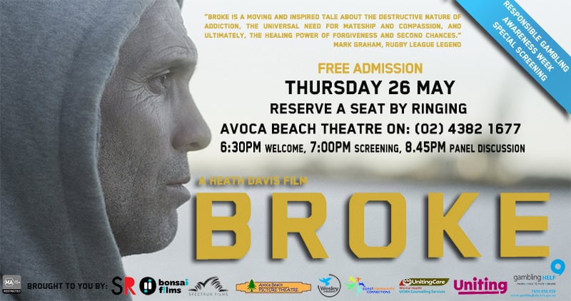 Free screening of Broke for responsible gambling awareness week 2016